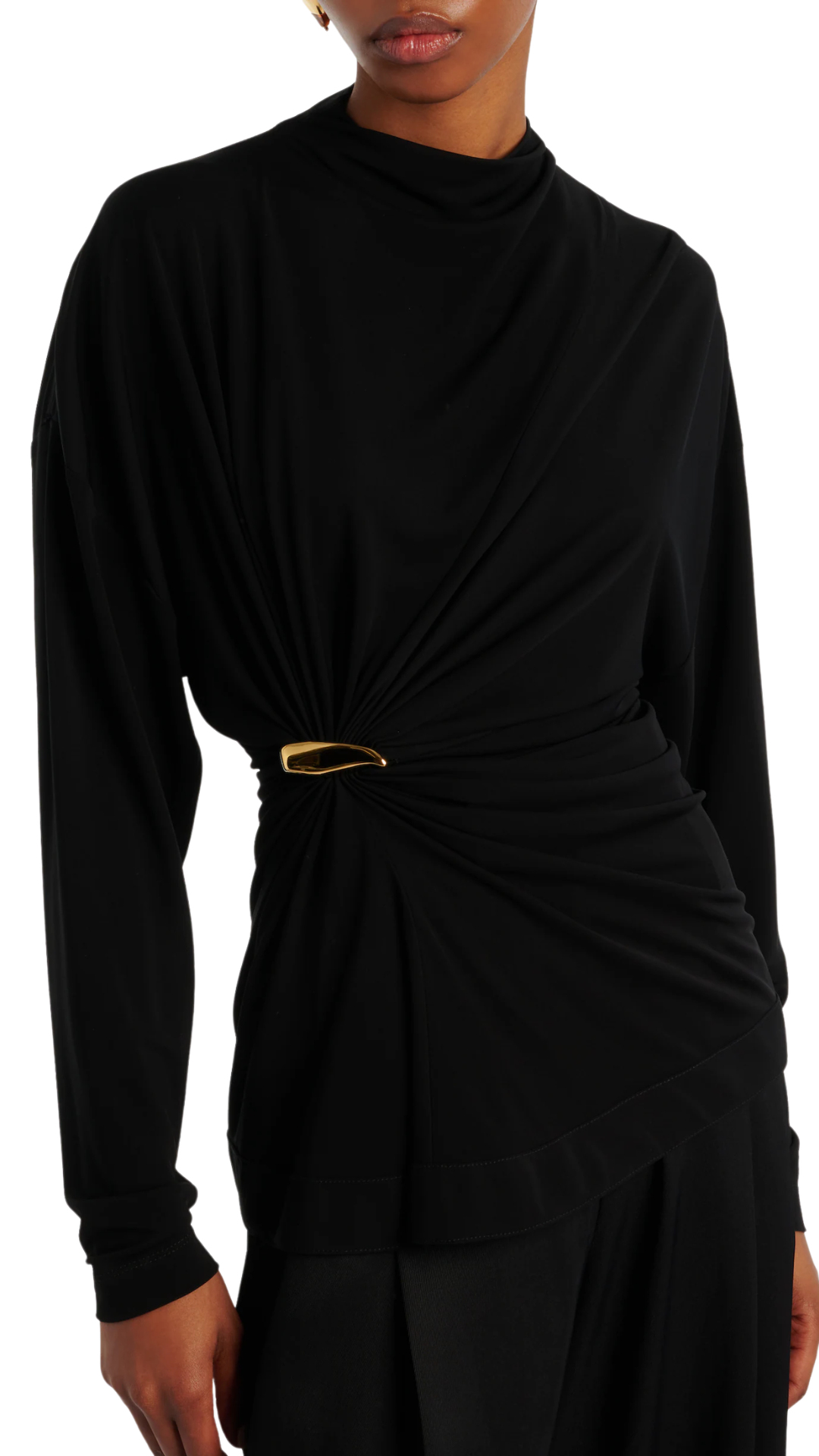 Draped Top in Black