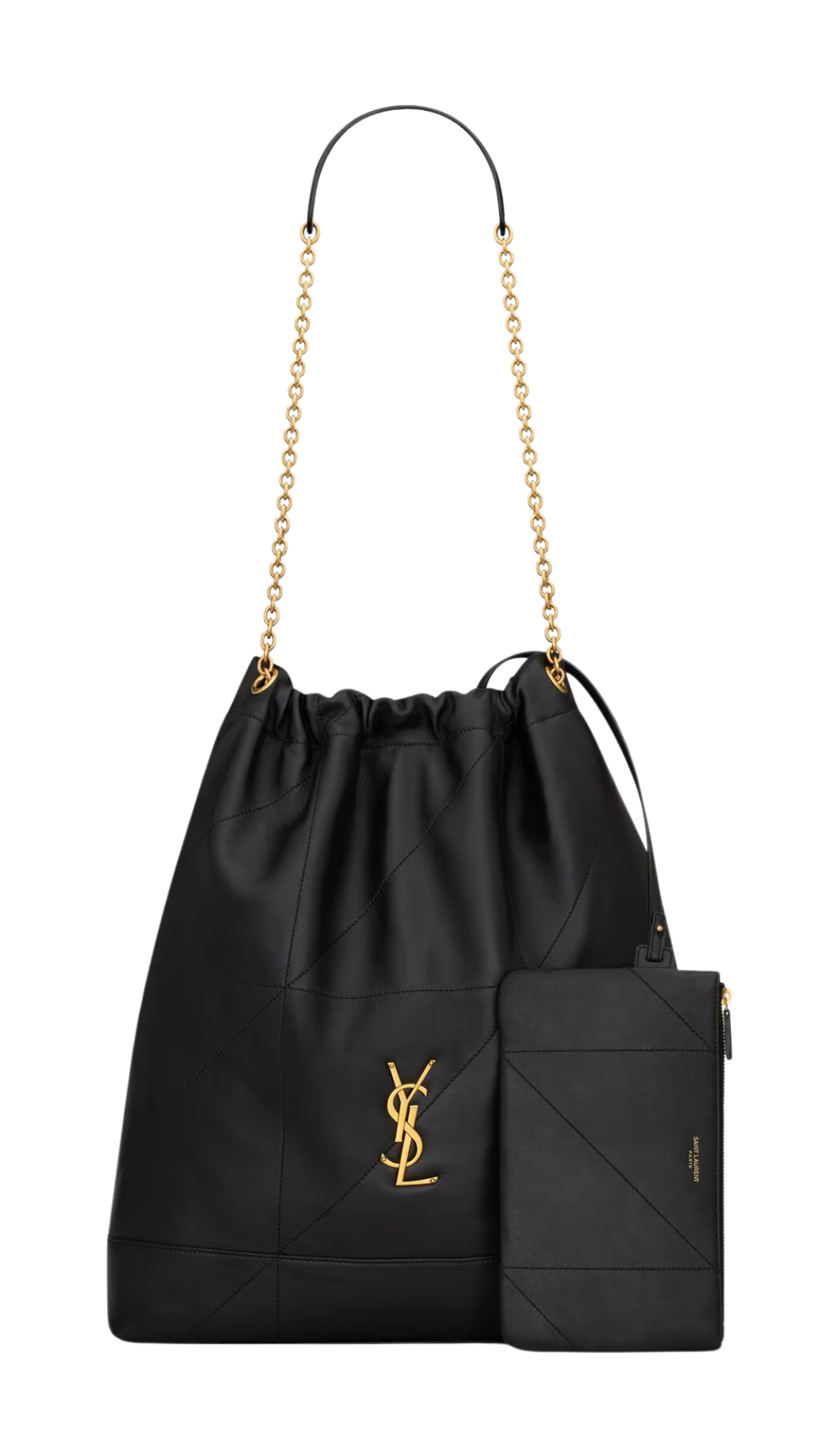 Jamie Large Pochon in Black