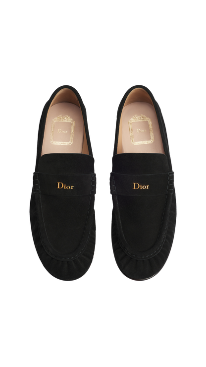 Dior Tailor Loafer in Black Suede Calfskin