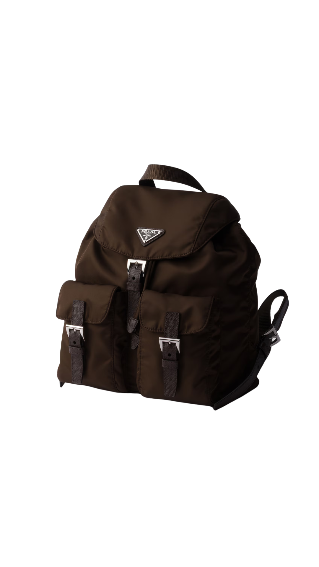 Small Re-Nylon Backpack in Sienna