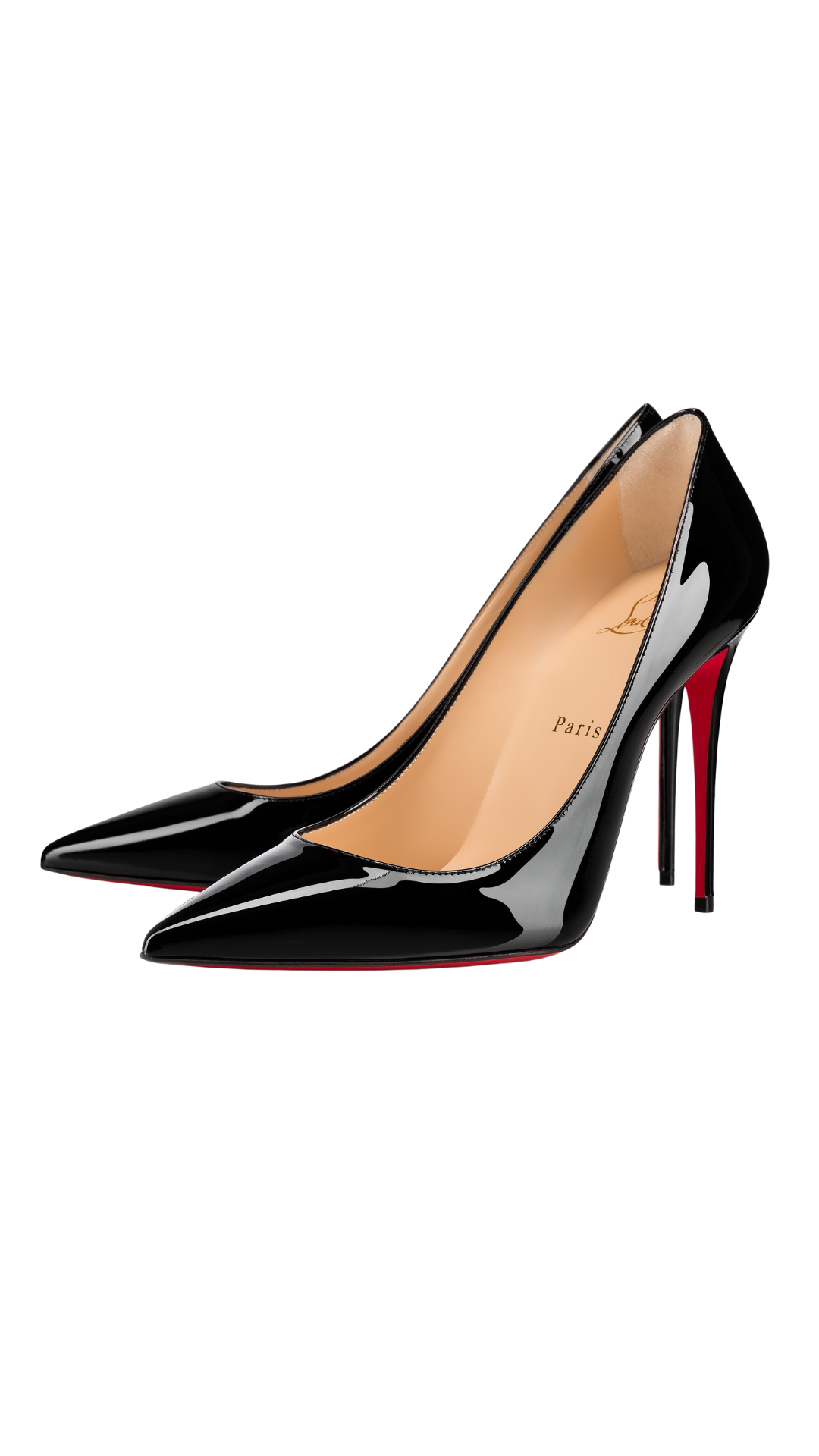 Kate 100 mm Pumps - Patent Calf Leather - Black
