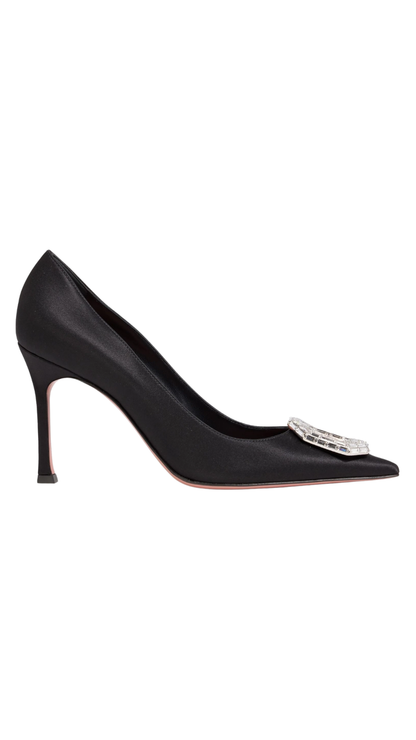 Camelia Pump 90 Black Nappa