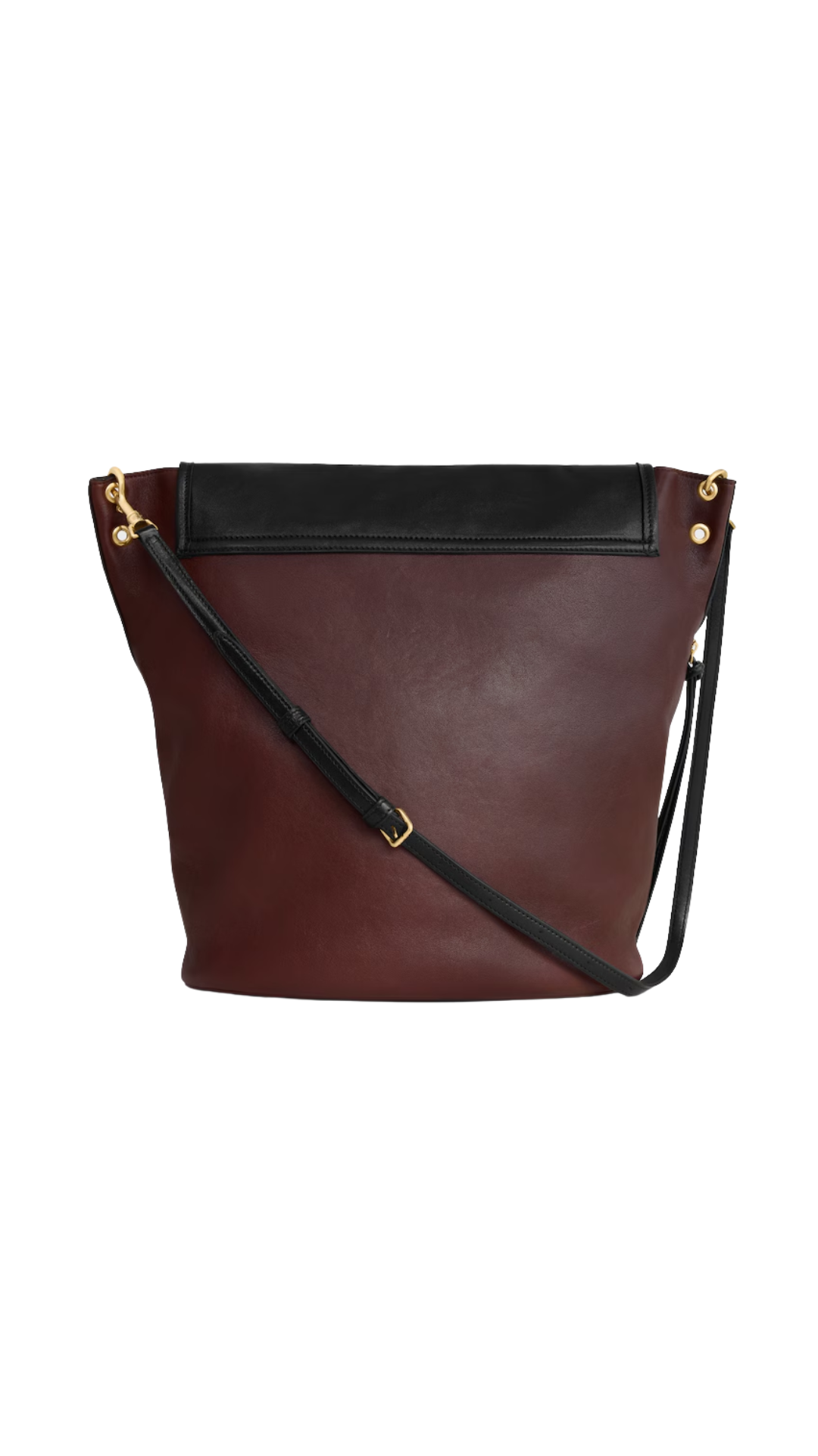 Bucket Soft Triomphe in Dark Brown / Black Supple Shine Lambskin