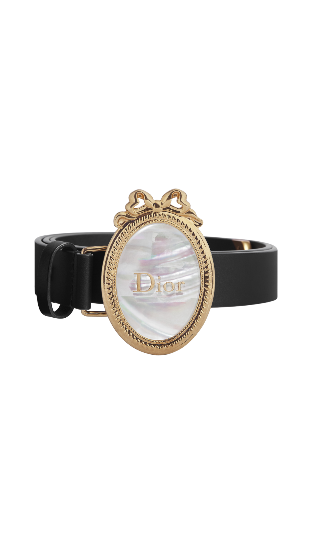Dior Médaillon Belt Black Smooth Calfskin, 25 MM