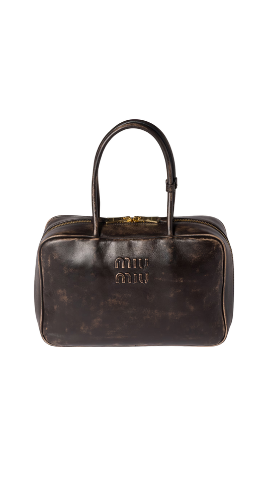 Beau Nappa Leather Bag in Coffee