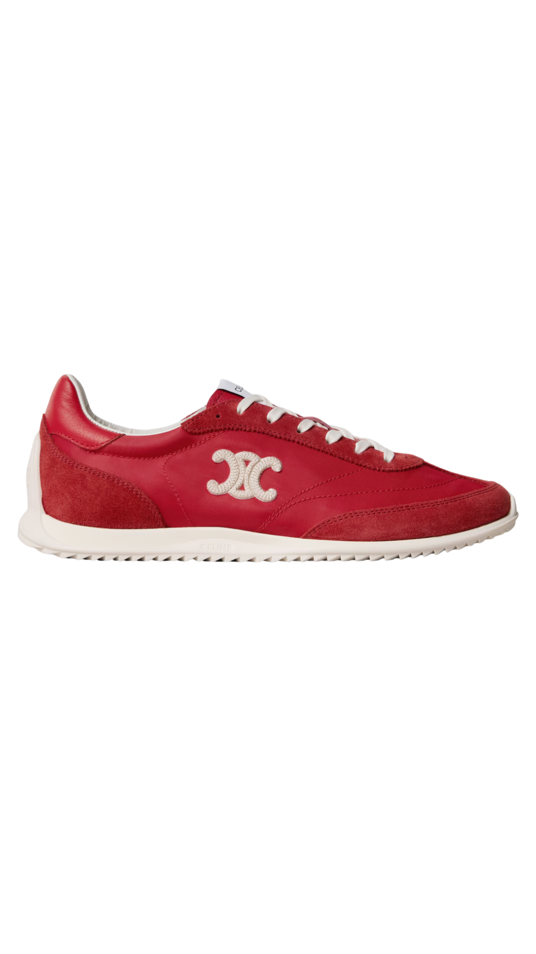 Racer Sneaker in Nylon, Suede Calfskin and Calfskin