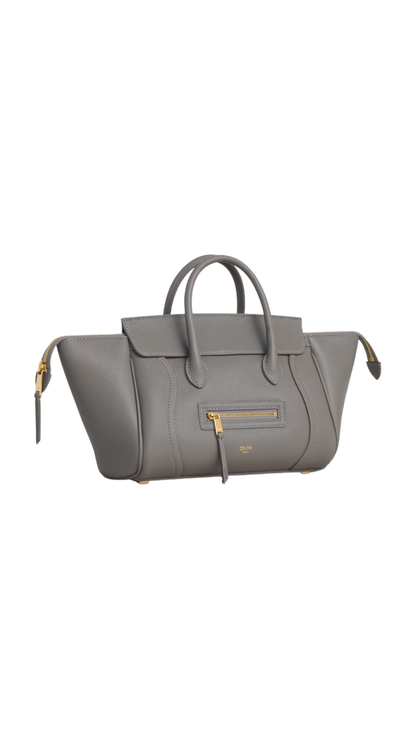 Little Luggage in Light Graphite Calfskin