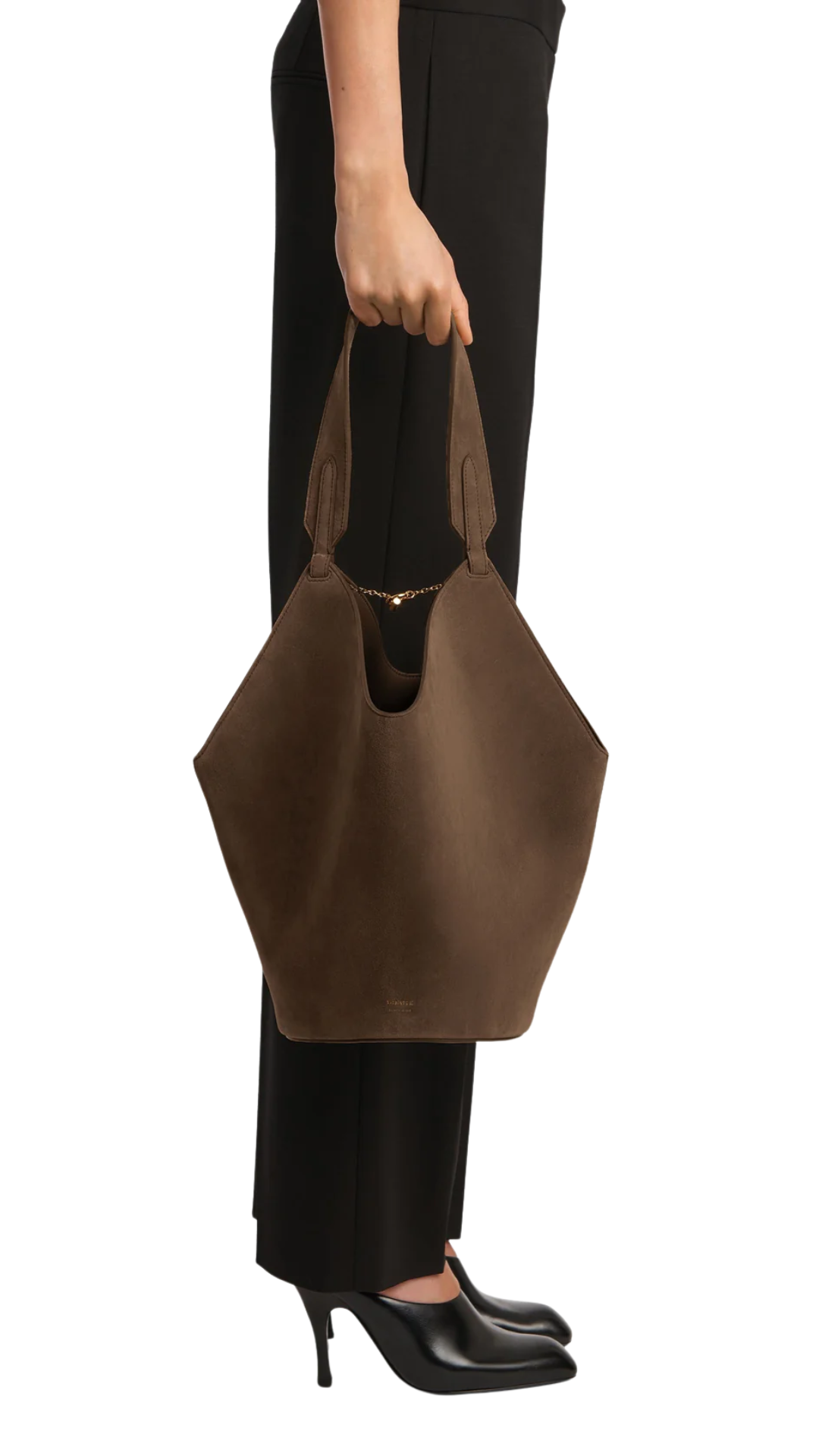 Small Lotus Tote in Cedar Suede