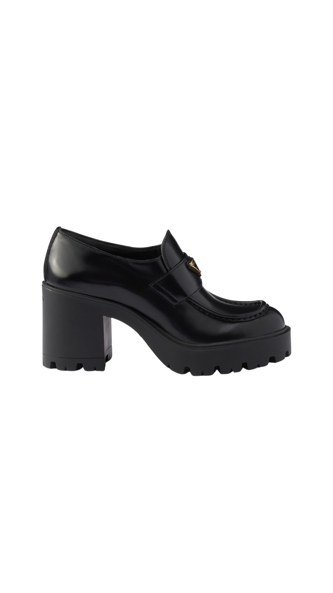 Brushed Leather Loafers in Black