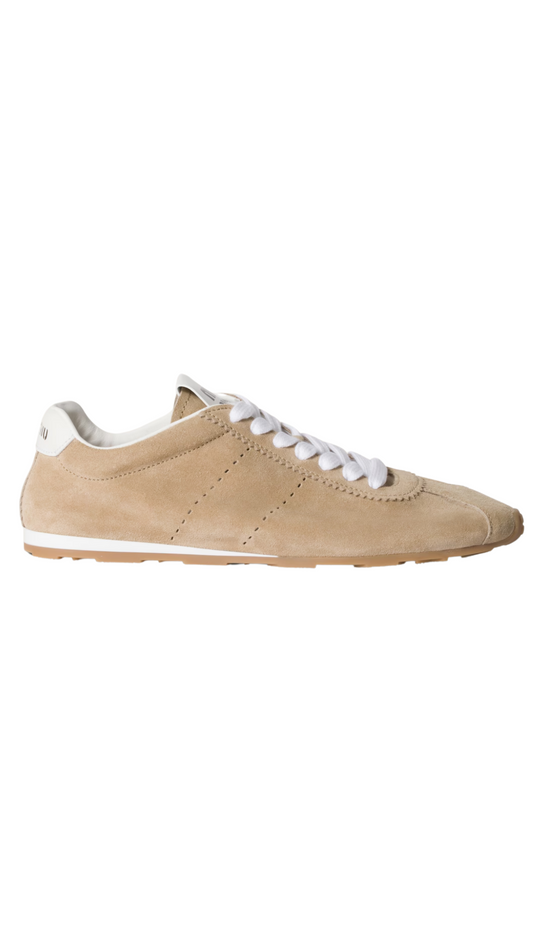 Plume Suede Sneakers in Desert Beige