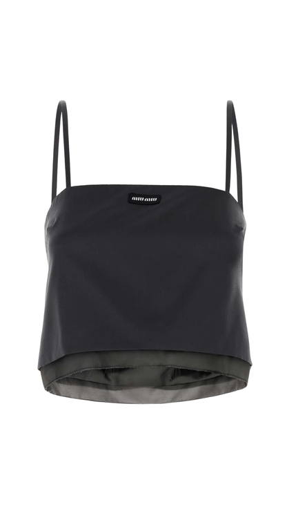 Satin Top in Black