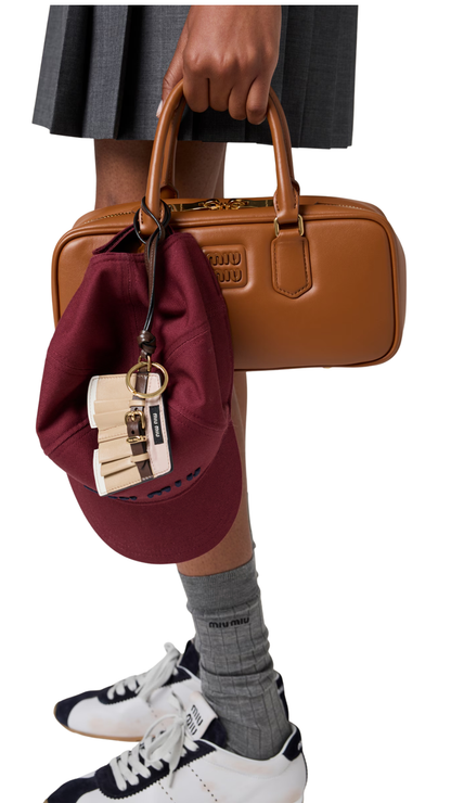 Arcadie Leather Bag in Cognac