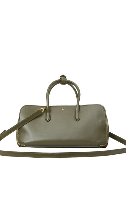 Delta Small Bag in Green Box Calfskin