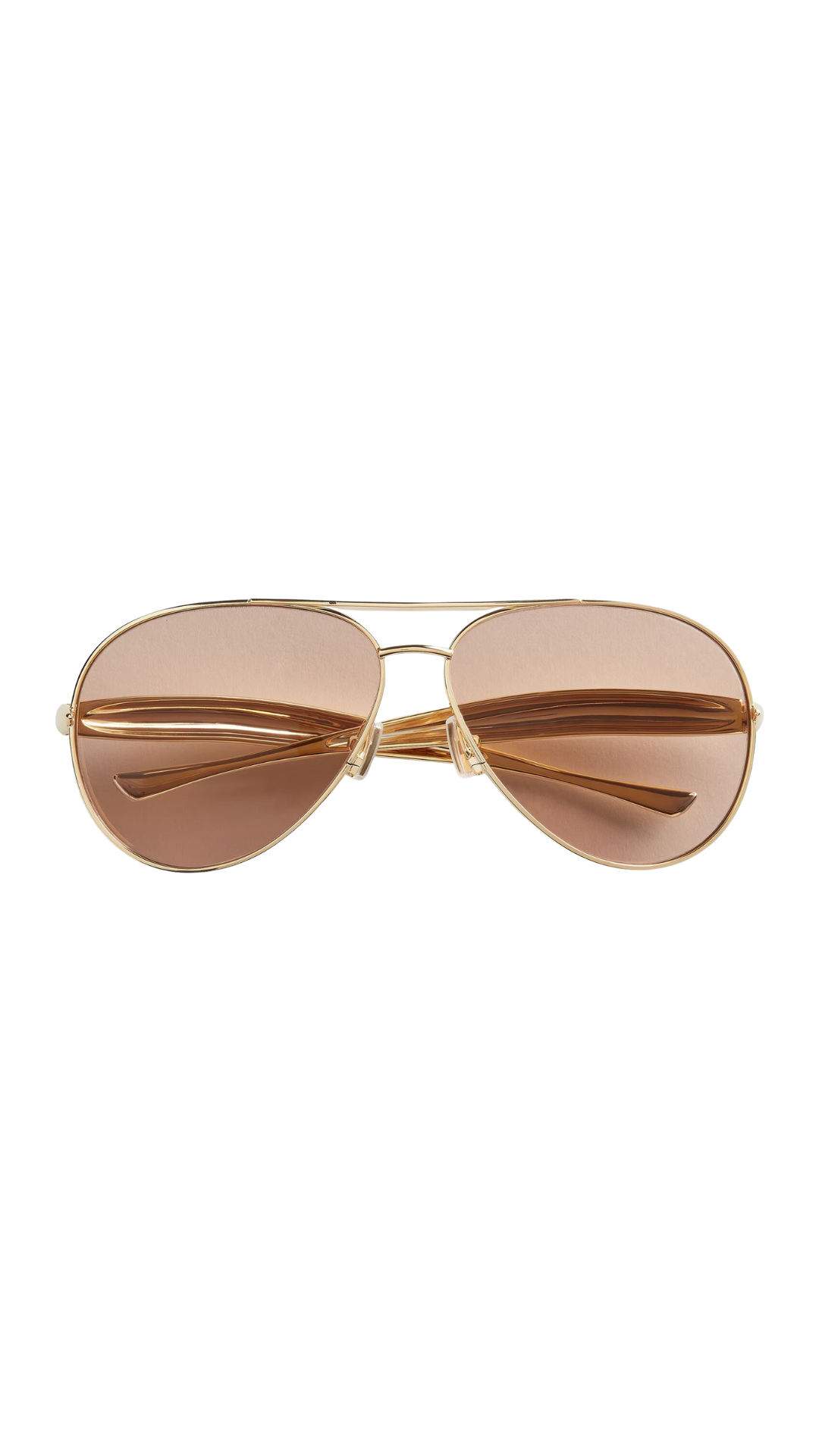 Sardine Aviator Sunglasses in Gold/Brown