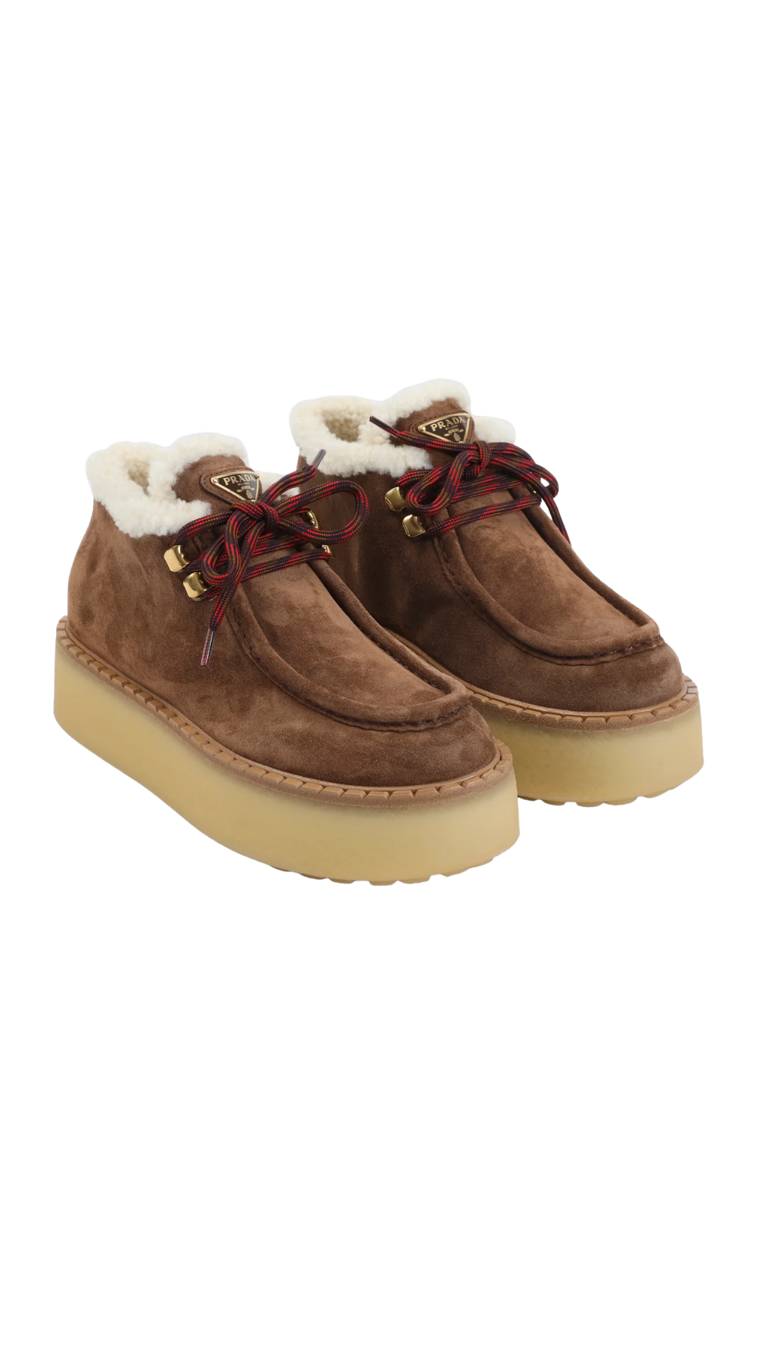 Lace-Up Ankle Boots in Brown