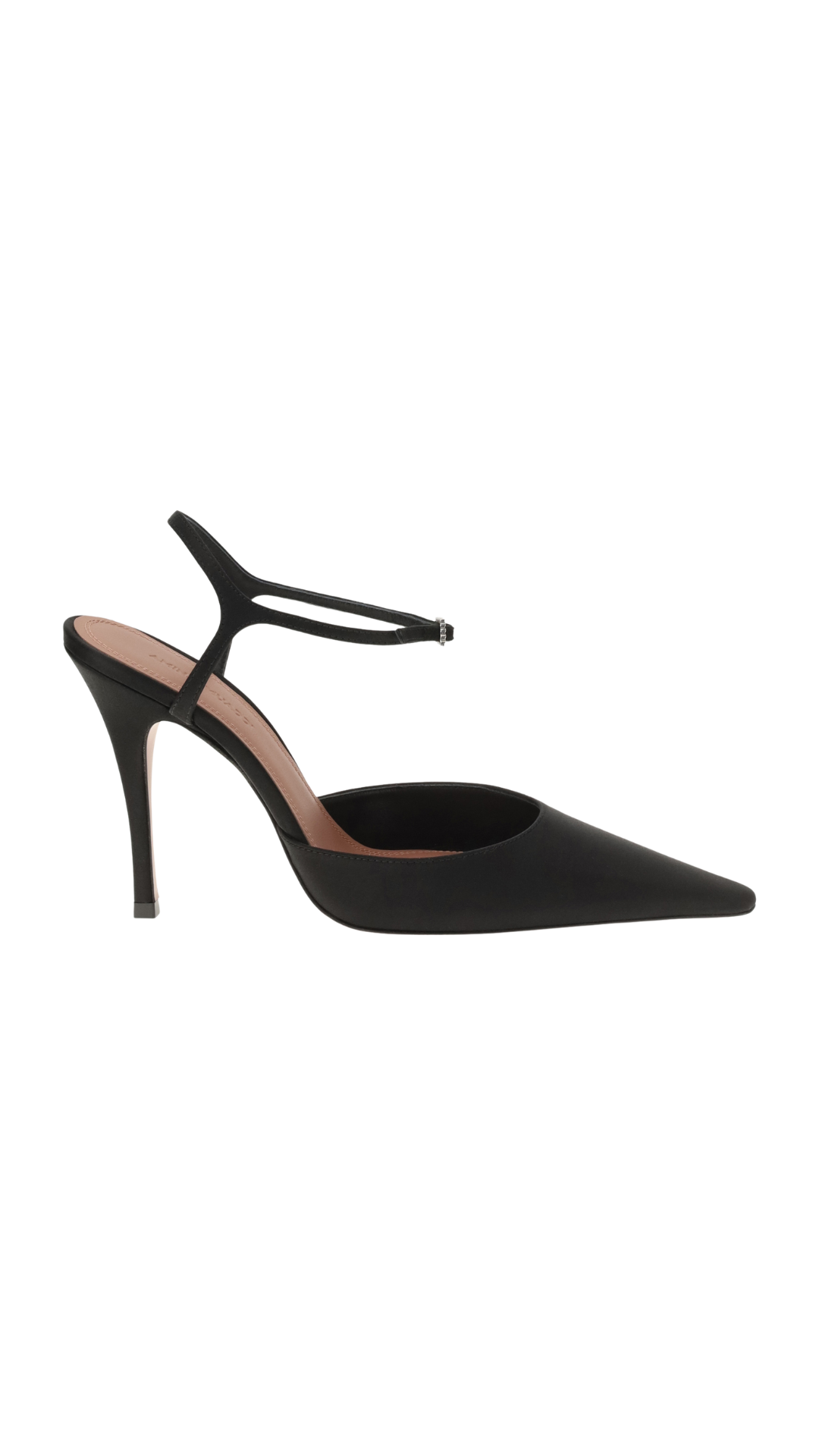 Carolyn Satin Slingback in Black