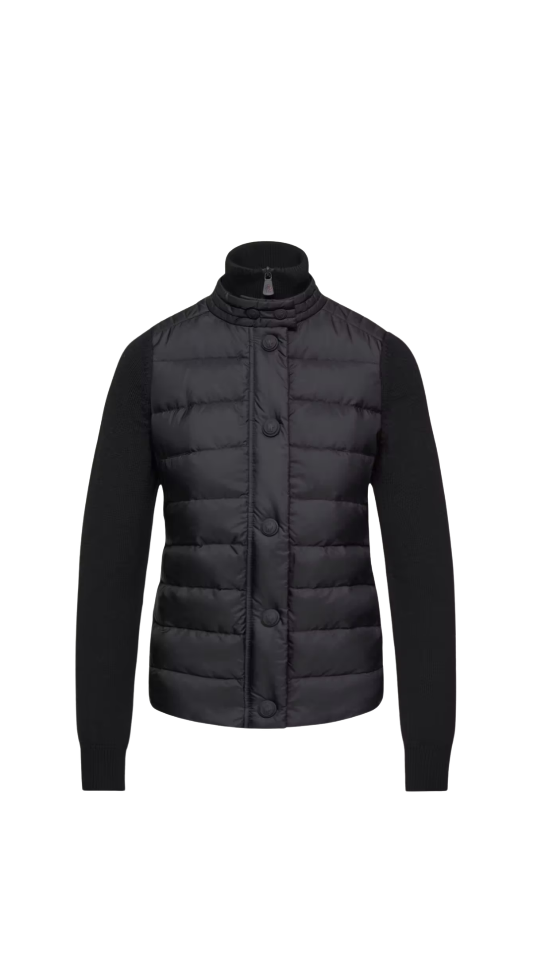 Wool and Nylon Blend Jacket in Black