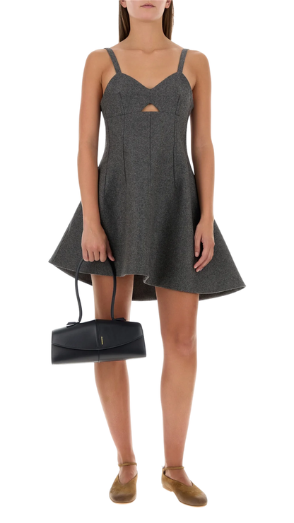 Midnight Blue Leather Linea Shoulder Bag
