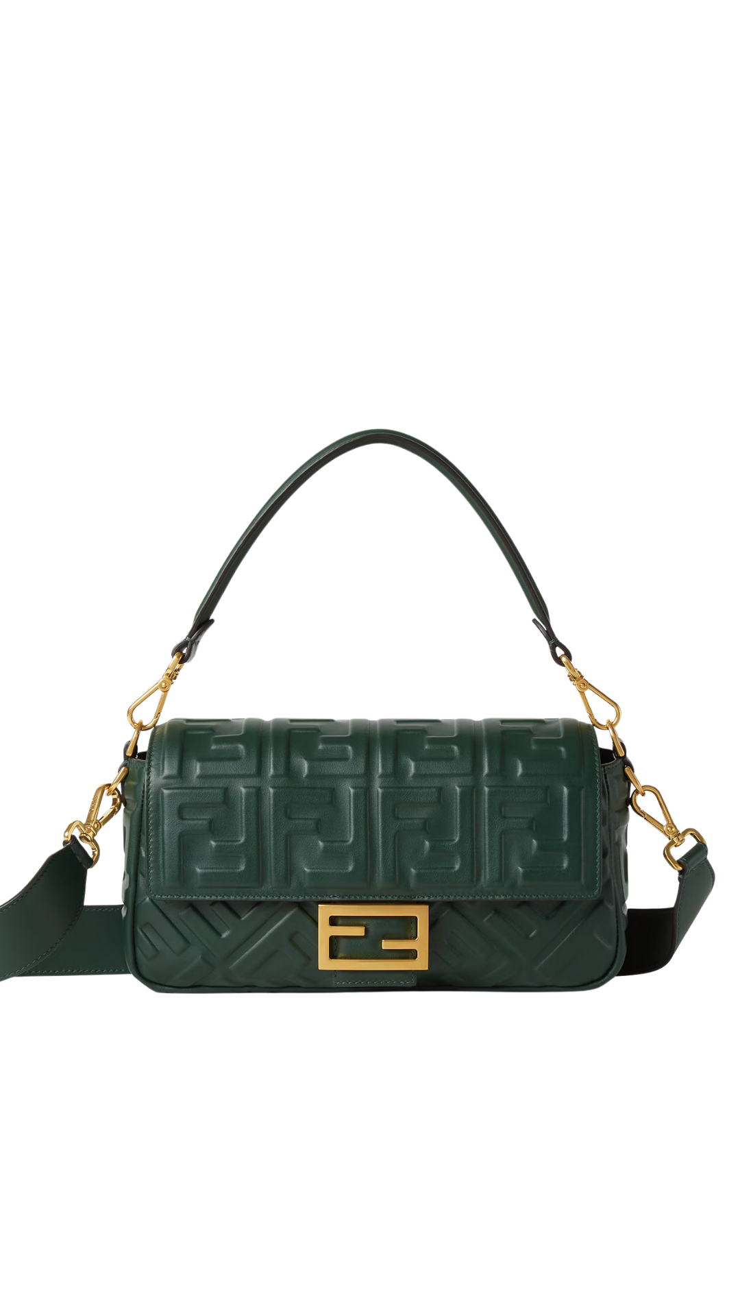 Baguette® in Dark Green Leather Bag