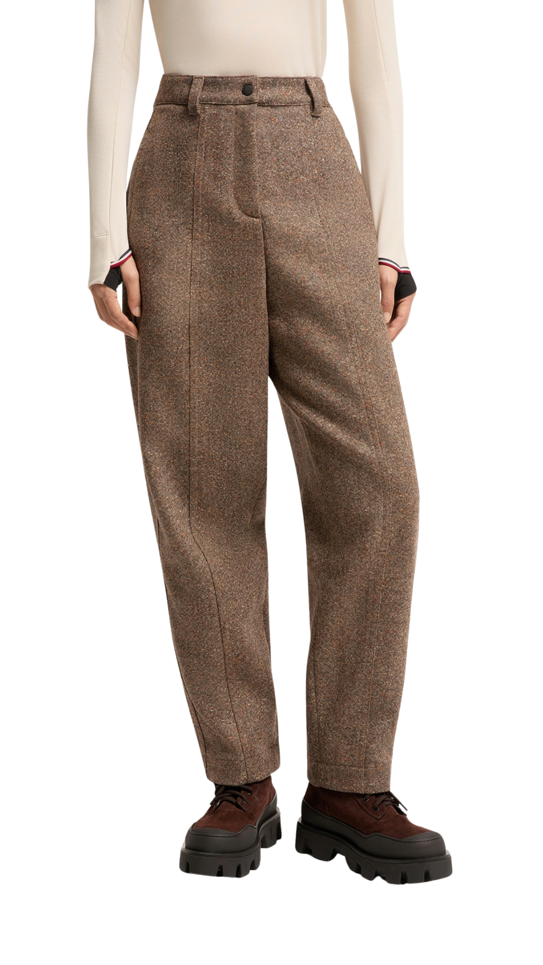 Straight-Leg Wool Pants