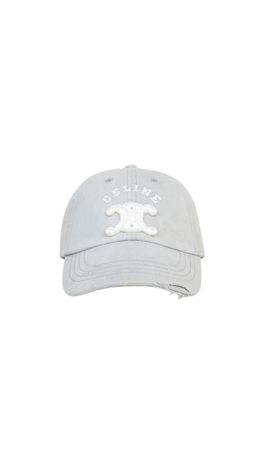 Vivinne Cap in Faded Grey Light Gabardine
