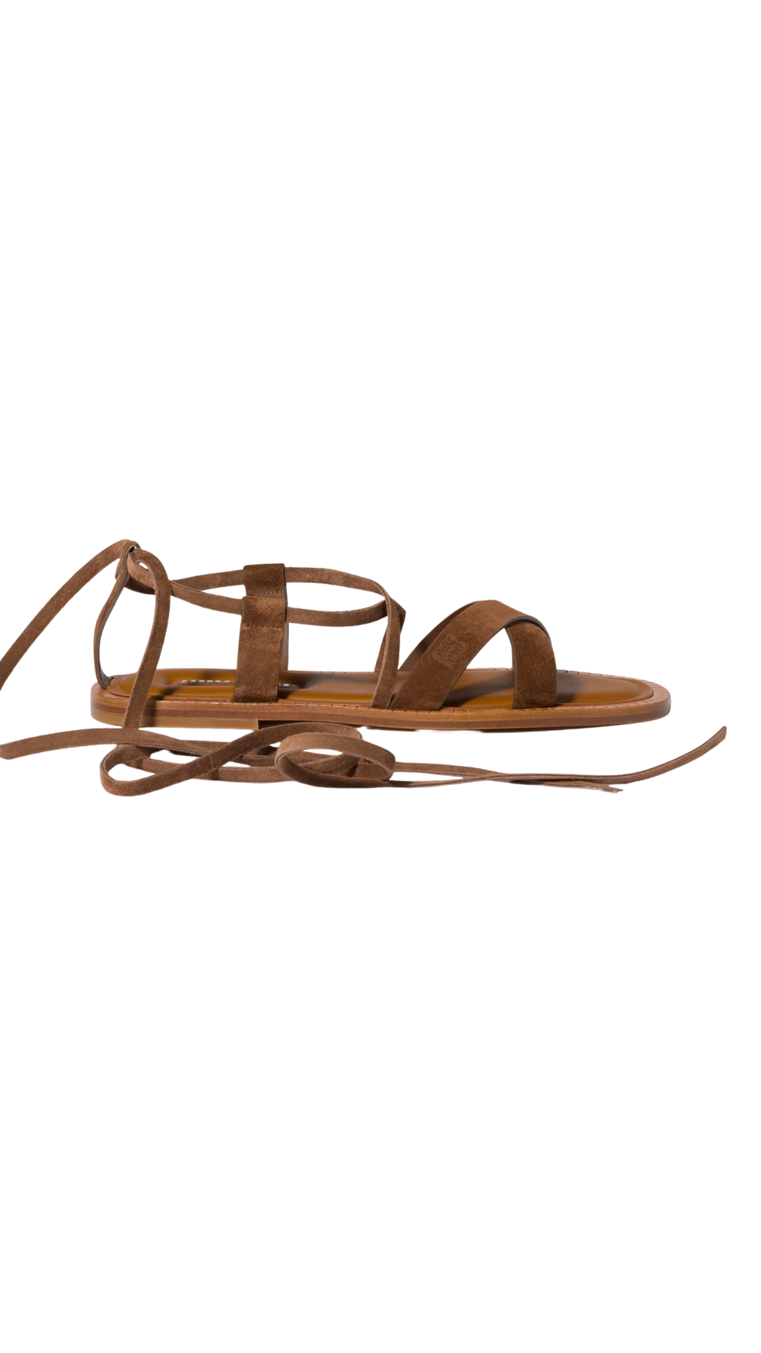 Suede Sandals in Cocoa Brown