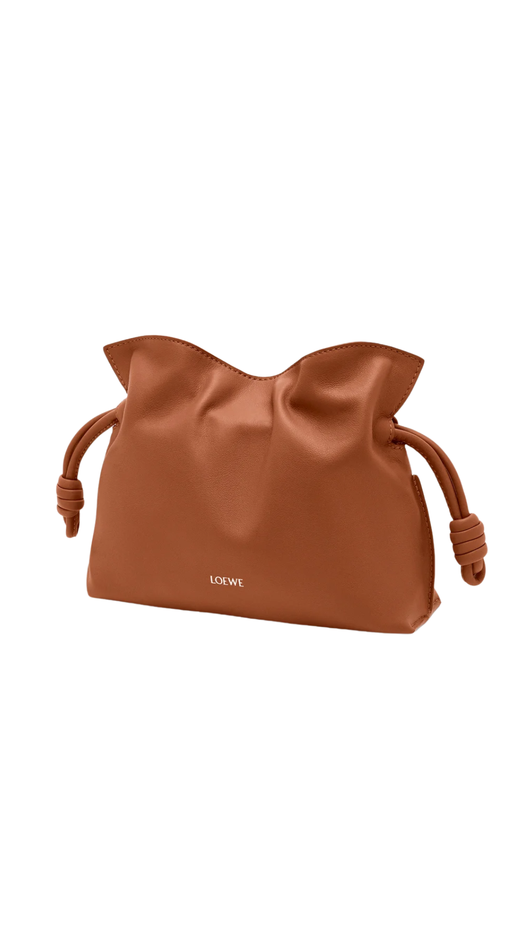 Mini Flamenco Clutch in Squirrel Nappa Calfskin