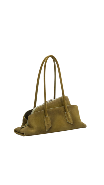 La Passeggiata Small Khaki Top Handle