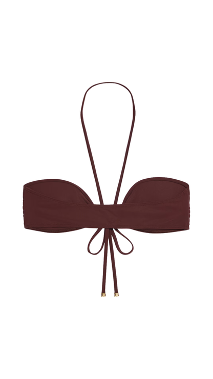 Balconette Top in Prune Matte Jersey