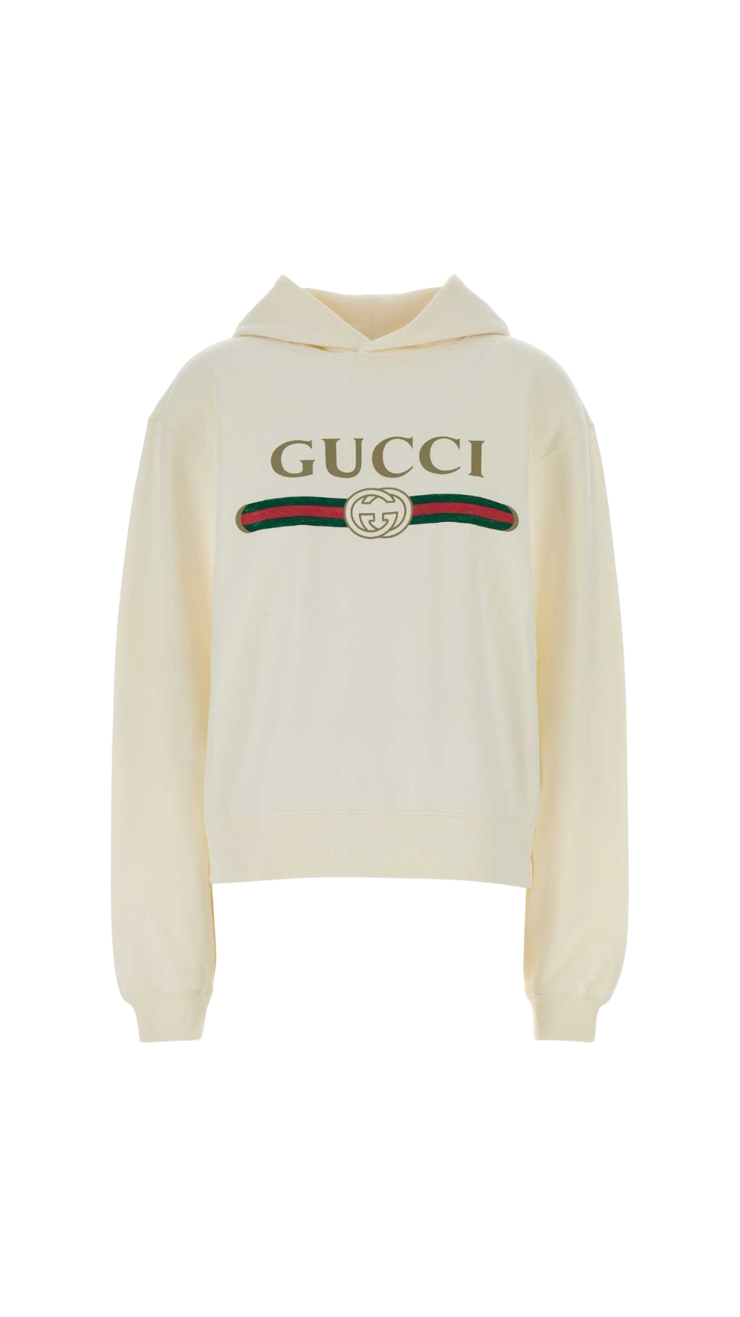 Sweatshirt with Print in White