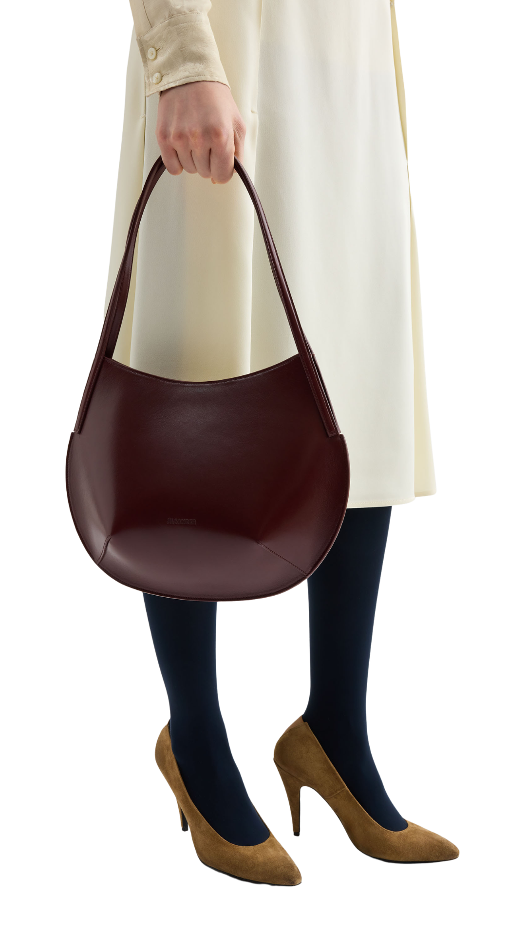 Kante Shoulder in Chestnut Brown Leather Shoulder Bag