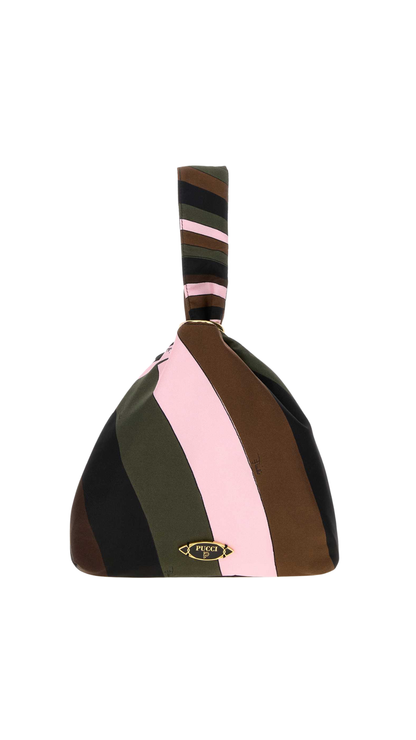 Emilio Bag in Khaki and Pink