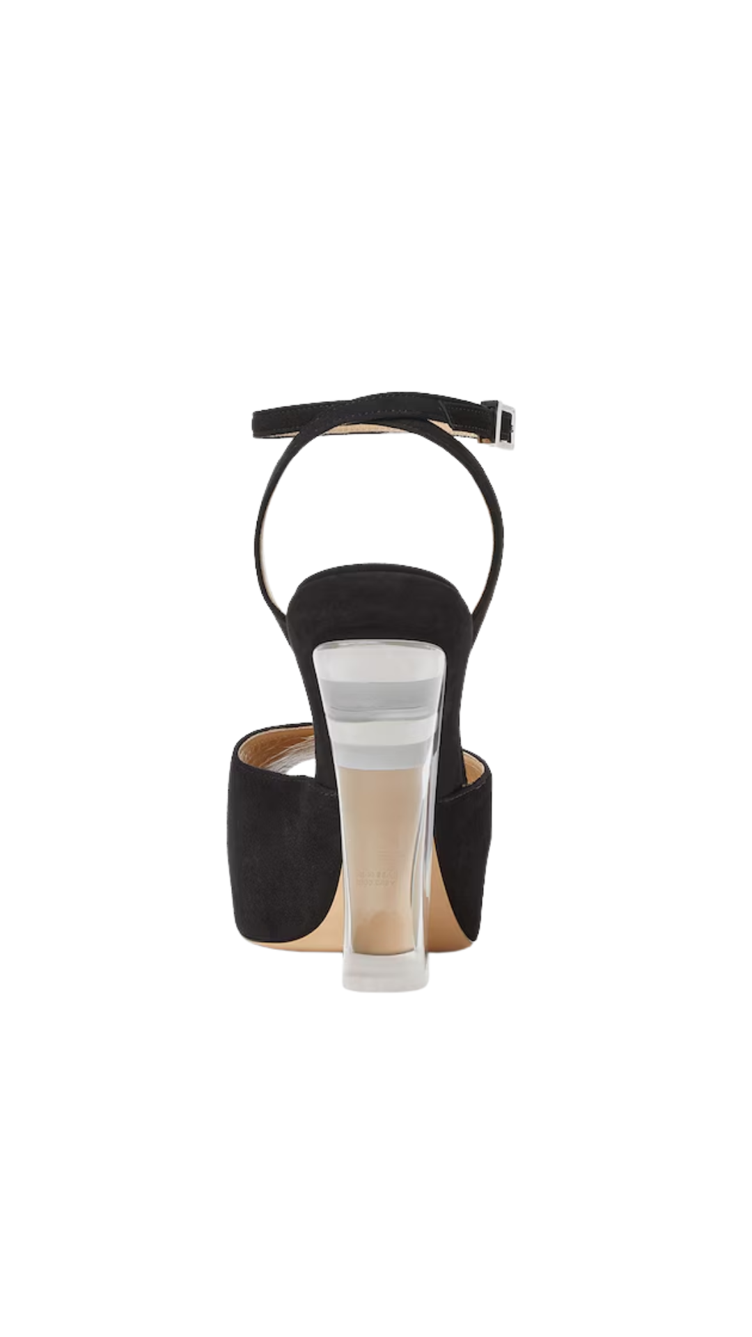 Illusion Black Suede Sandals