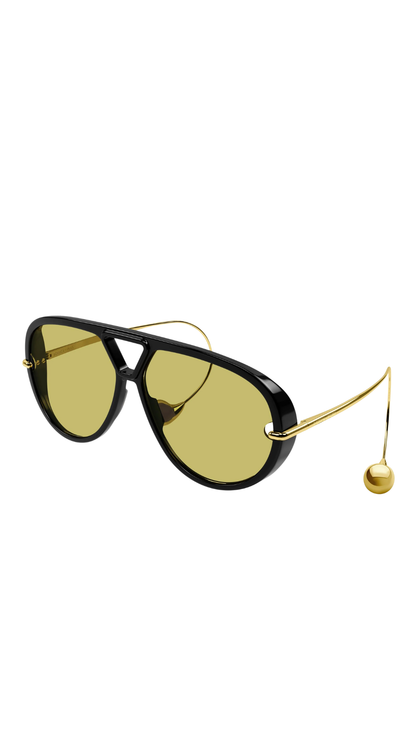 Drop Aviator Sunglasses in Yellow