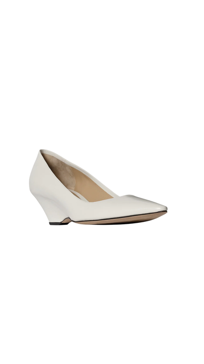 Liisa Wedge Heel in Optic White