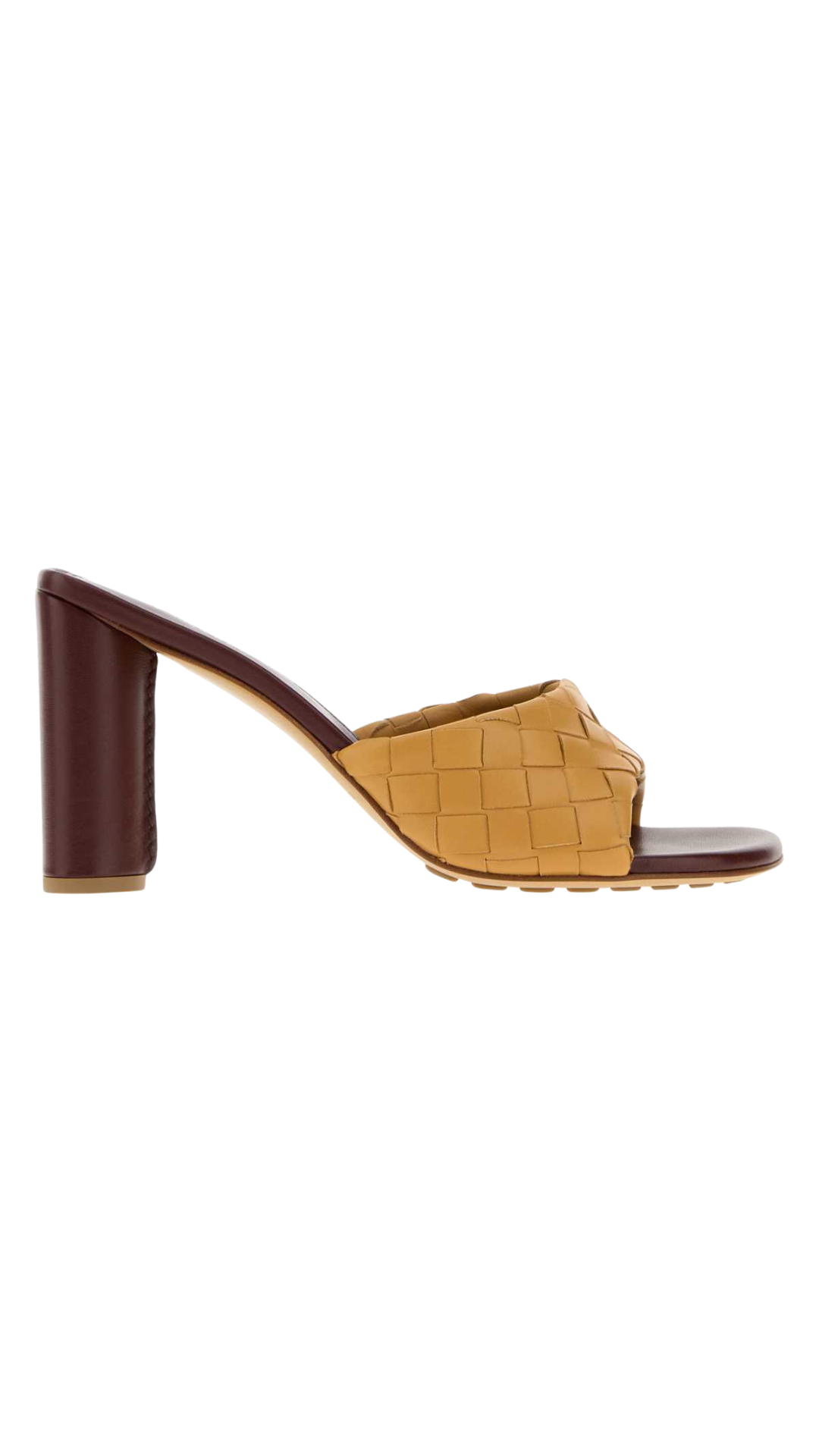 Livia Mule Intrecciato Strap in Nappa Leather.