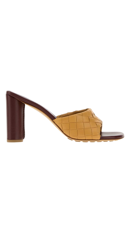 Livia Mule Intrecciato Strap in Nappa Leather.