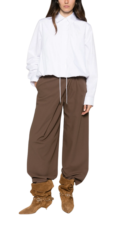 Shirt in White Cotton