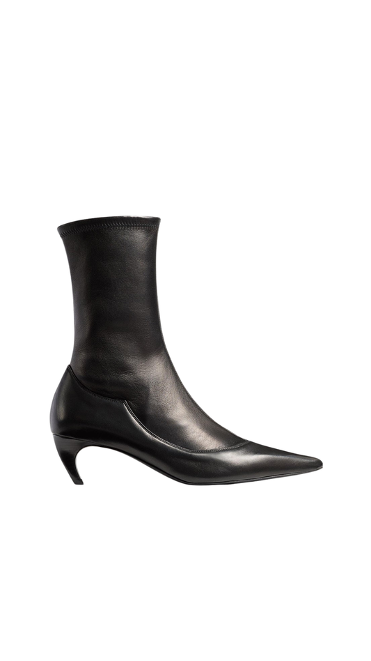 Valerie Mid-Calf Boot in Black
