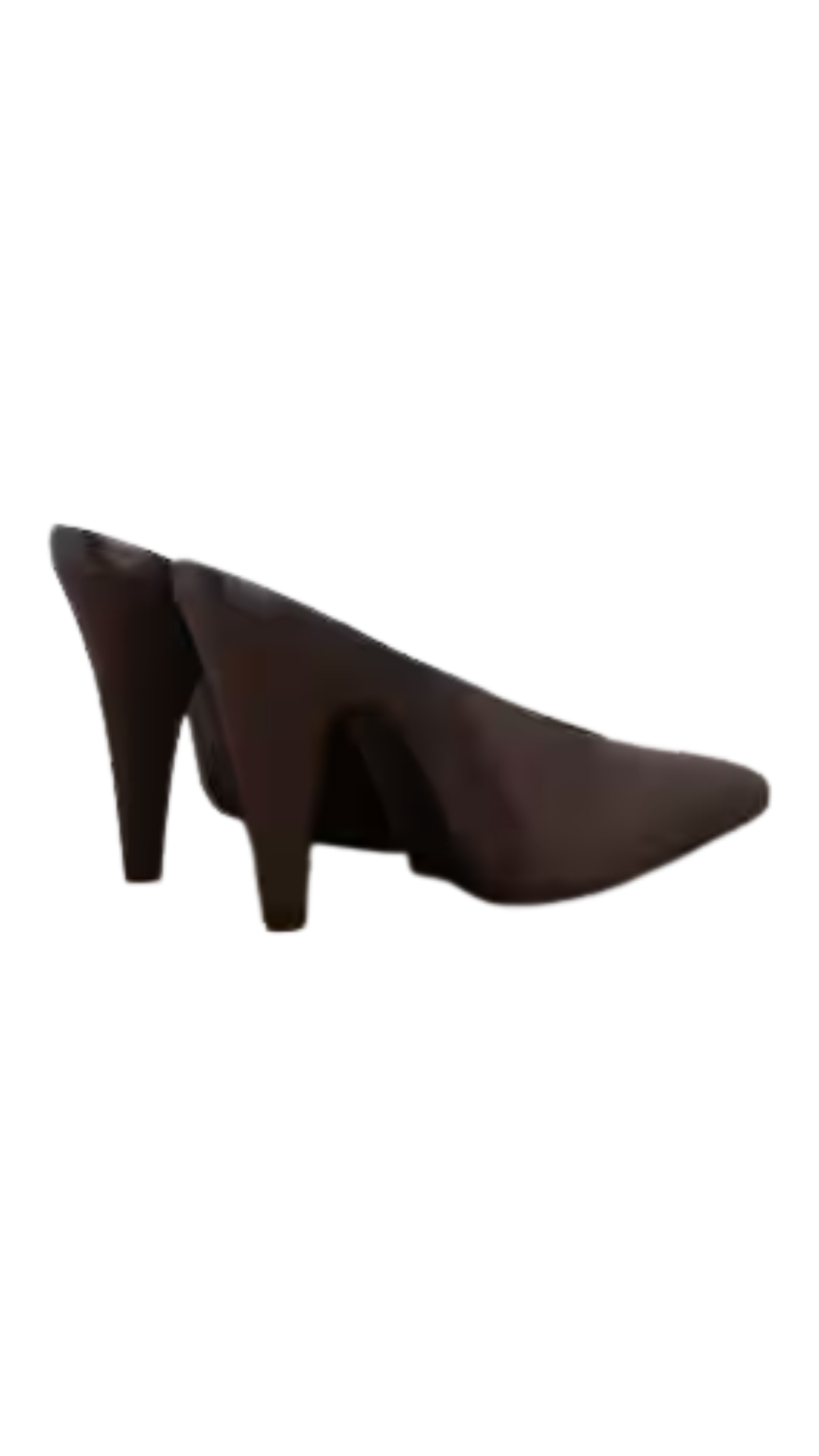 Cone Mules in Brown Satin