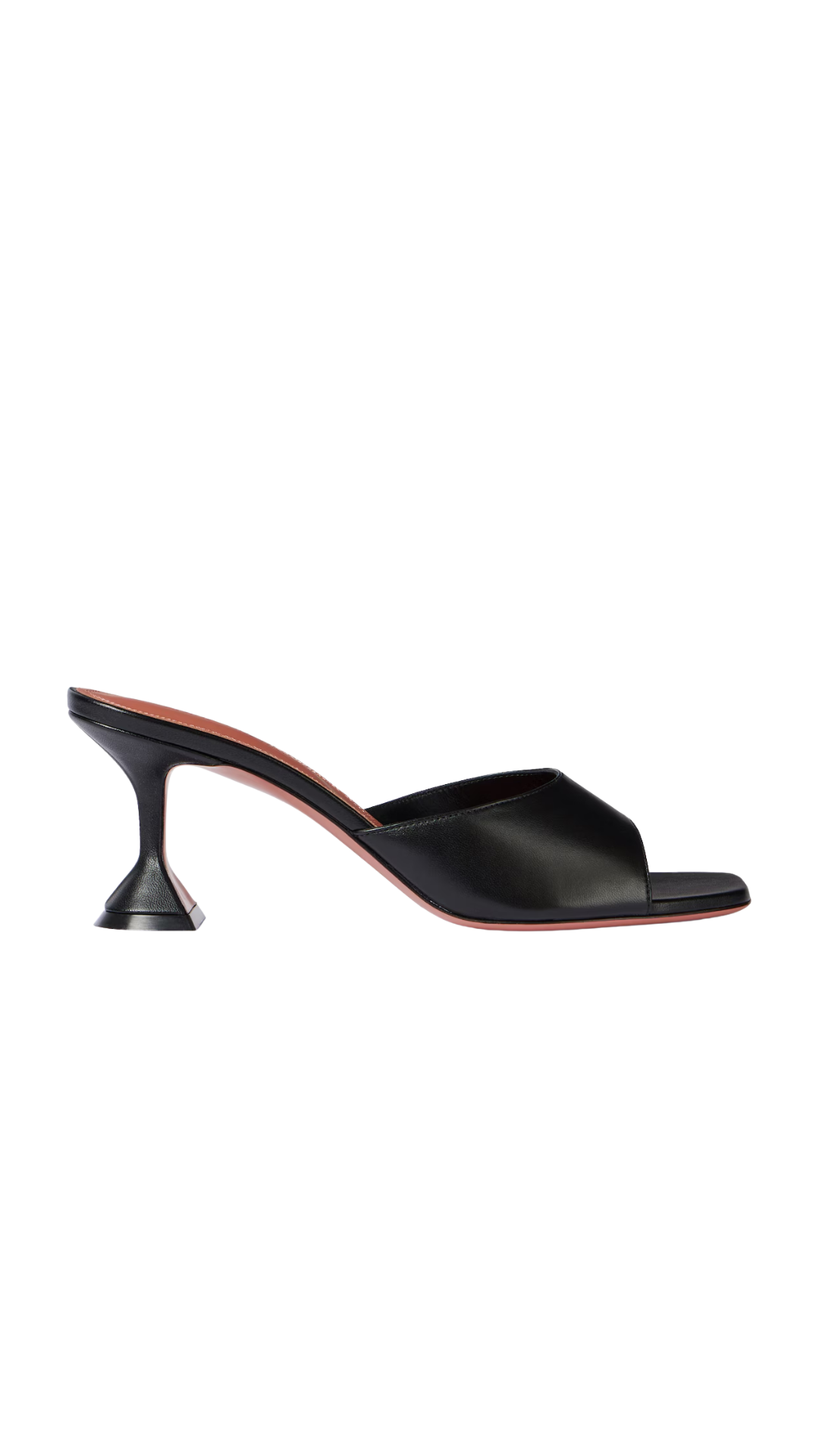 Mules Lupita 70 de piel en negro