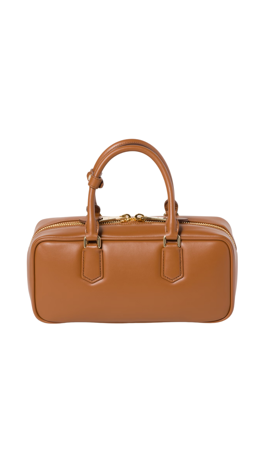 Arcadie Leather Bag in Cognac