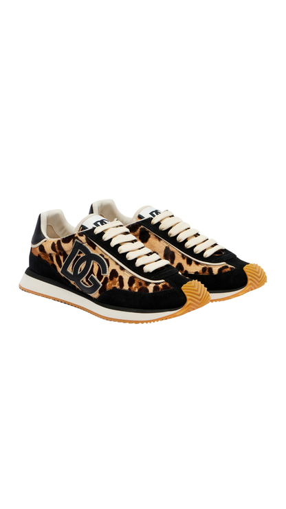 DG Cushion Sneakers in Calf Hair and Suede Sneakers