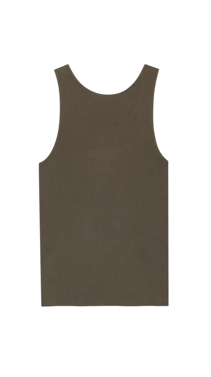 Cassandre Tank Top in Kaki Fonce