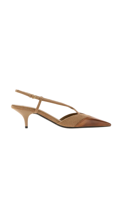 Slingbacks in Brown