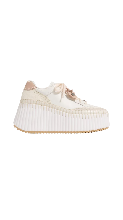 Nama Wedge Sneaker in Lovely White