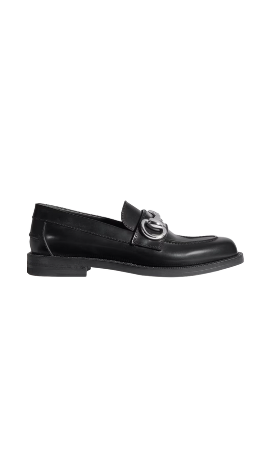 Boulevard Loafer in Black Shiny Leather