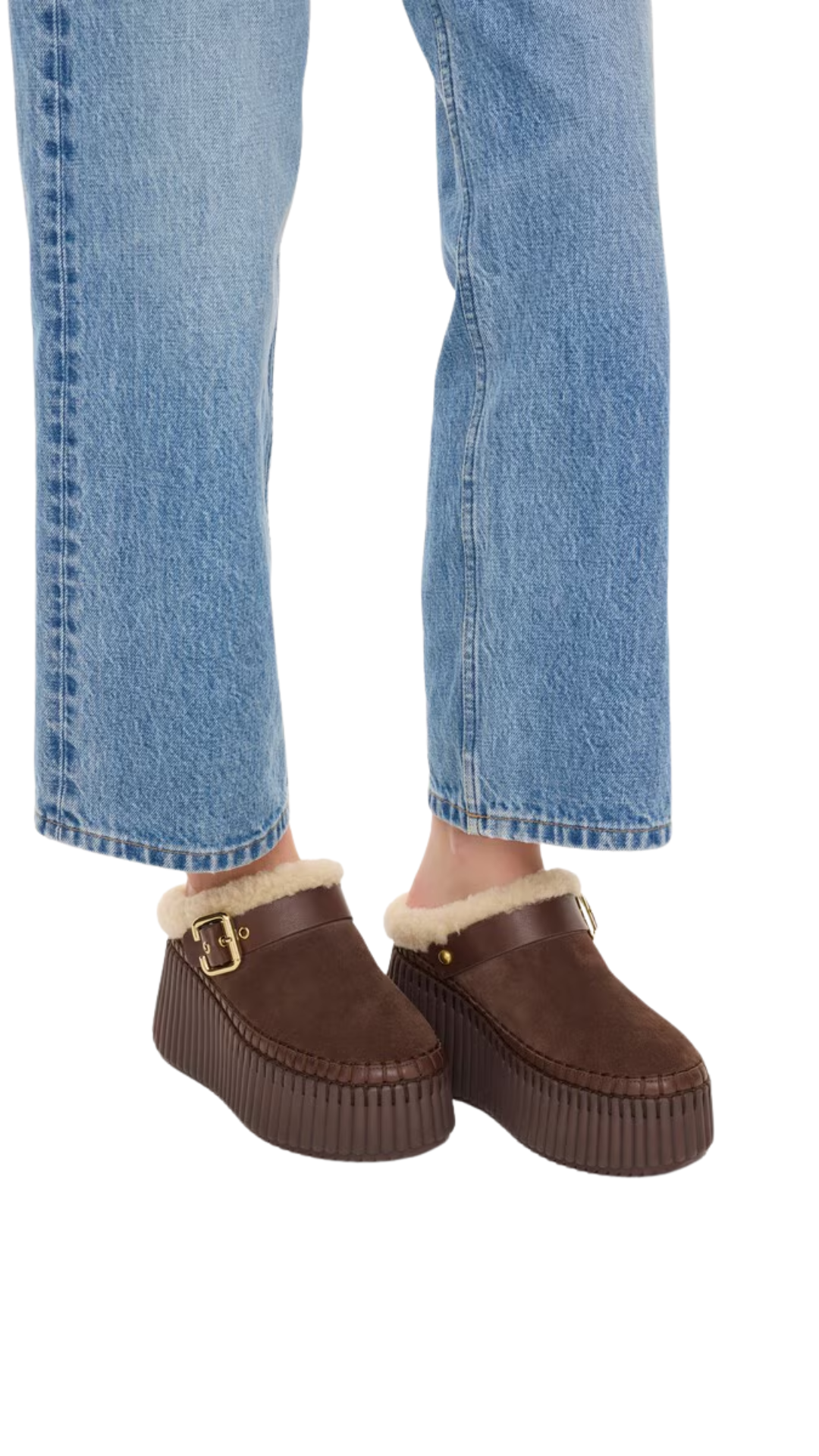 Nama Wedge Mule in Sharp Brown