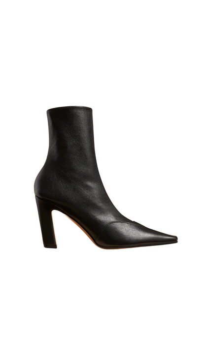 Nevada Stretch High Boot in Dark Brown Nappa Leather