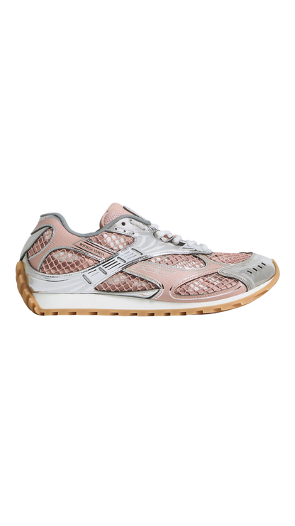 Orbit Sneaker in White/Terra Pink